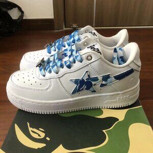 bape stars white